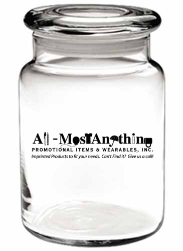 26 oz. Apothecary Jar w/Flat Lid
