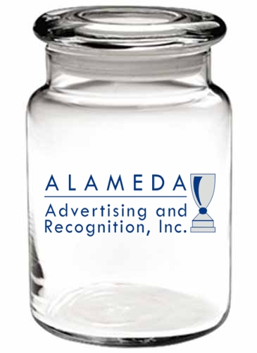 26 oz. Apothecary Jar w/Flat Lid
