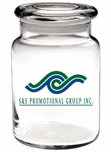 26 oz. Apothecary Jar w/Flat Lid