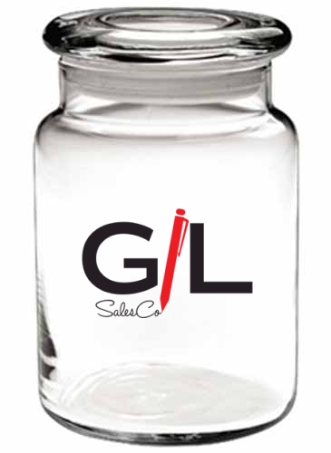 26 oz. Apothecary Jar w/Flat Lid