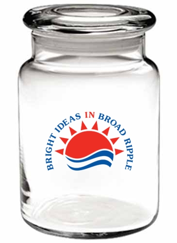 26 oz. Apothecary Jar w/Flat Lid
