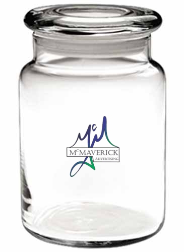 26 oz. Apothecary Jar w/Flat Lid