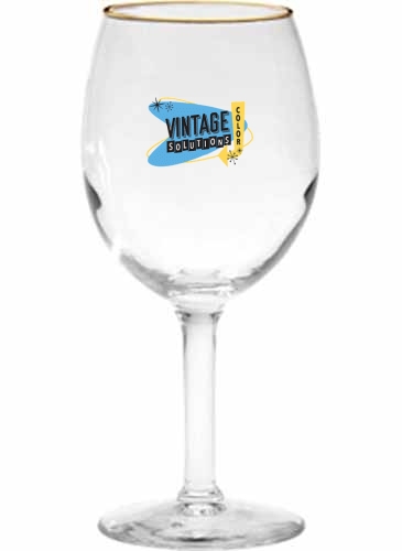 11 oz. Wine Glass - Deep Etched
