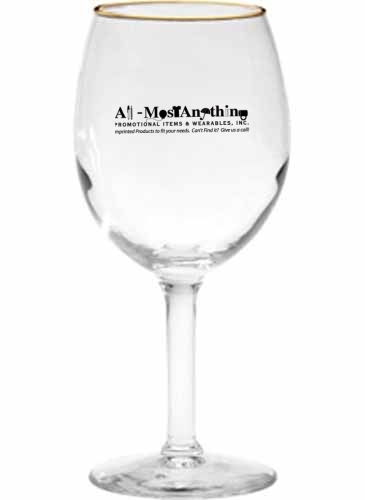 11 oz. Wine Glass - Deep Etched