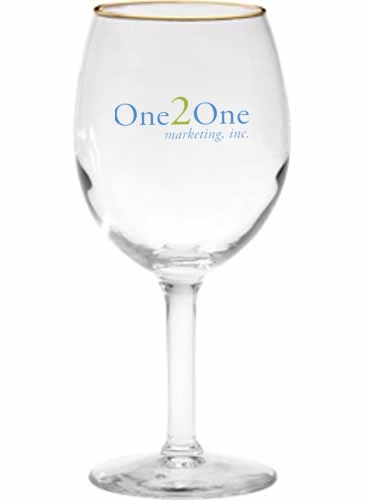 11 oz. Wine Glass - Deep Etched