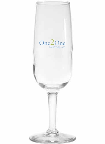 6.5 oz. Champagne Flute - Deep Etched