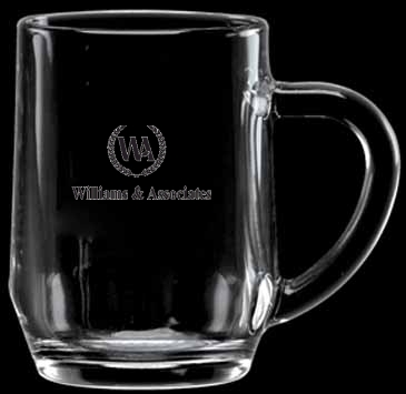 10 oz. Haworth Glass Coffee - Deep Etched