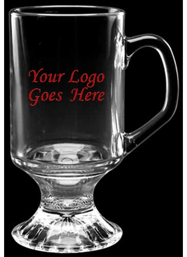 10 oz. Irish Coffee Mug - Deep Etched