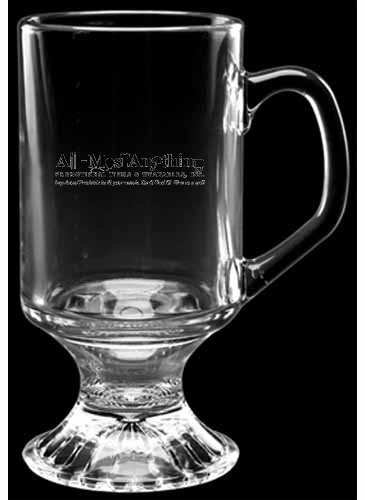 10 oz. Irish Coffee Mug - Deep Etched