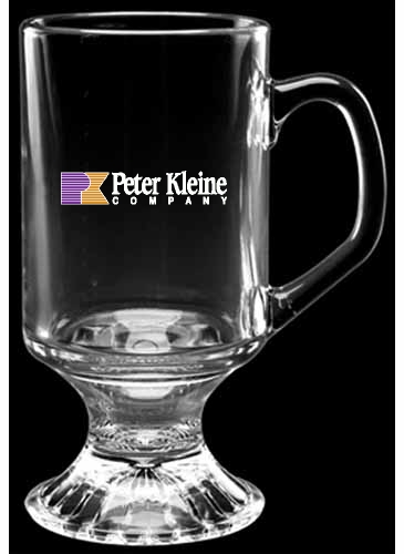 10 oz. Irish Coffee Mug - Deep Etched