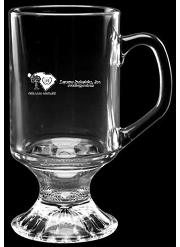 10 oz. Irish Coffee Mug - Deep Etched