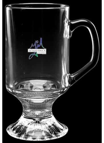 10 oz. Irish Coffee Mug - Deep Etched