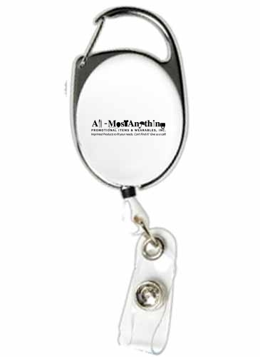 "OBERLIN PI" 30" Cord Retractable Carabiner Style Badge Reel