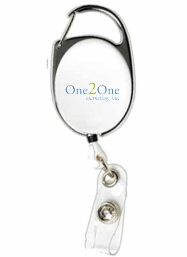 "OBERLIN PI" 30" Cord Retractable Carabiner Style Badge Reel