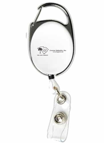 "OBERLIN PI" 30" Cord Retractable Carabiner Style Badge Reel