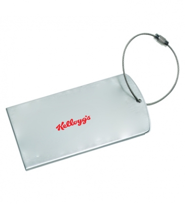 Prestige Brushed Metal Luggage Bag Tag