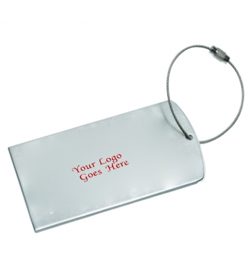 Prestige Brushed Metal Luggage Bag Tag
