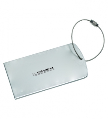 Prestige Brushed Metal Luggage Bag Tag