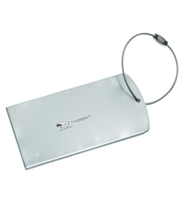 Prestige Brushed Metal Luggage Bag Tag