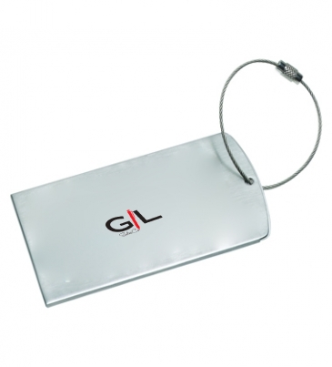 Prestige Brushed Metal Luggage Bag Tag