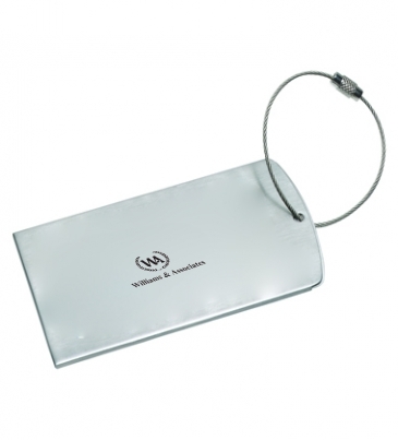 Prestige Brushed Metal Luggage Bag Tag