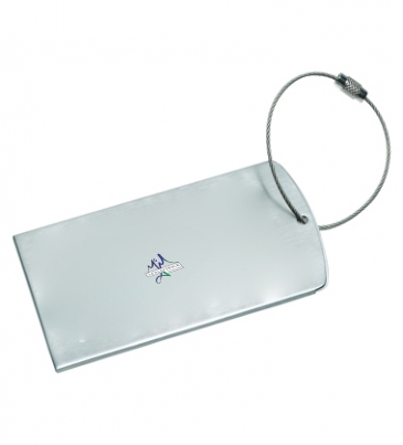 Prestige Brushed Metal Luggage Bag Tag