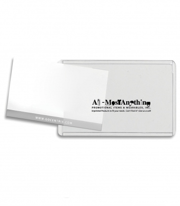 Brushed Aluminum Slip-In Pocket Luggage Bag Tag