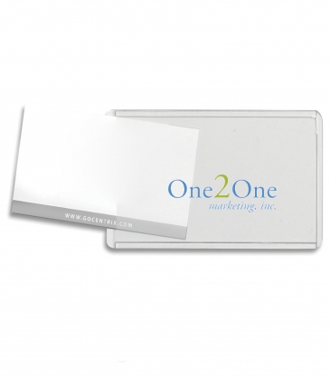 Brushed Aluminum Slip-In Pocket Luggage Bag Tag