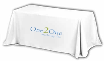 6' 3-Sided Economy Table Covers & Table Throws/Fit 6 Foot Table