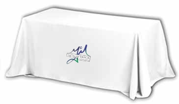 6' 3-Sided Economy Table Covers & Table Throws/Fit 6 Foot Table