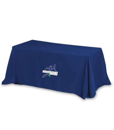 "ZENYATTA EIGHT" 8 ft 4-Sided Throw Style Table Covers & Table Th