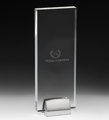 Rectangle Award w/ Chrome Base