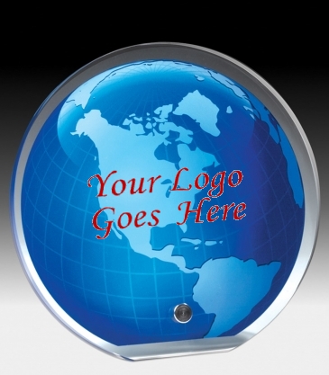 Globe Graphic Award - 6 1/2" Dia