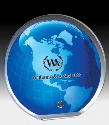 Globe Graphic Award - 6 1/2" Dia