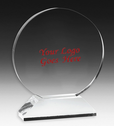 Round Award on Elevated Base