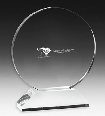 Round Award on Elevated Base