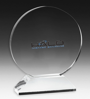 Round Award on Elevated Base