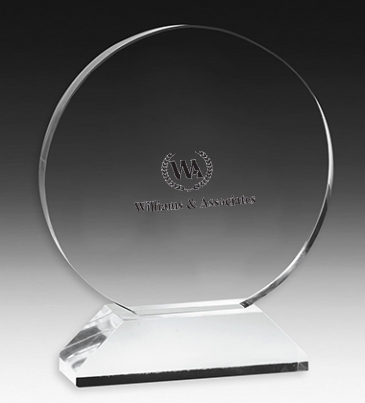 Round Award on Elevated Base