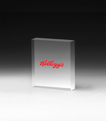 PhotoImage® Square Paperweight - 4" x 4" x 3/4"