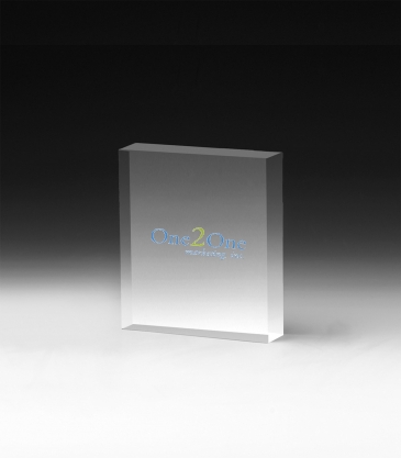 PhotoImage® Square Paperweight - 4" x 4" x 3/4"