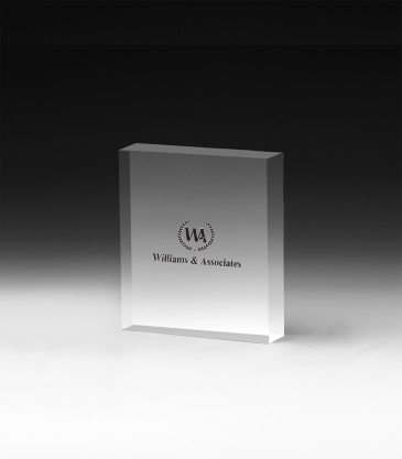 PhotoImage® Square Paperweight - 4" x 4" x 3/4"