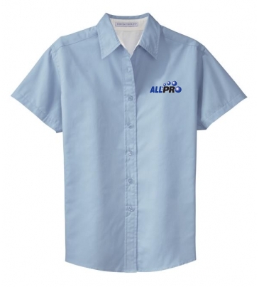 Ladies Short Sleeve Light Blue