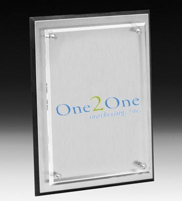 Brushed Aluminum Plaque - 9 x 12