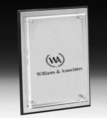 Brushed Aluminum Plaque - 9 x 12