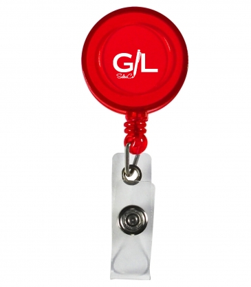 Blank 30” Retractable Badge Reel with Metal Slip Clip Back