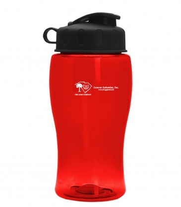 18 oz. Transparent Bottle with Flip Lid
