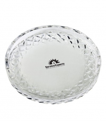 Set of Four Cut Glass Coasters