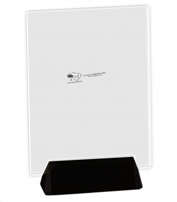 Nanobrite© Award with Heavy Metal Open End Base (4"x6")