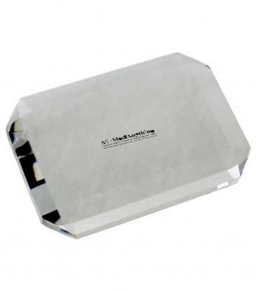 Rectangle Optical Gem Cut Paperweight