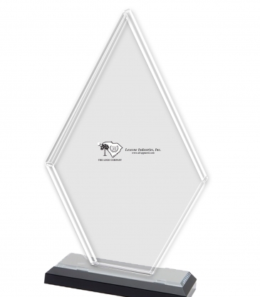 10" Jade Diamond Award on Black Marble Base
